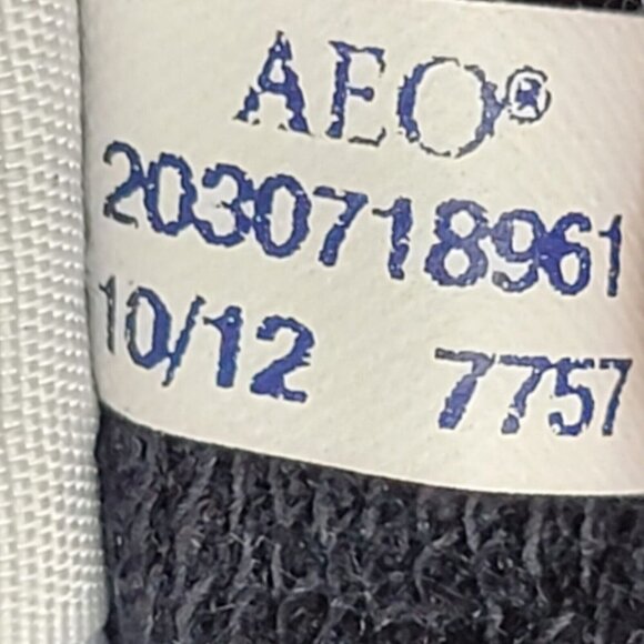 AMERICAN EAGLE Super Stretch Jegging Womens Sz 12 Fair Isle Print Blue Gray - Picture 4 of 12